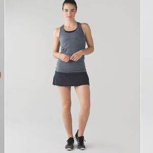 Lululemon Black Pace Setter Skirt Skort Size 6 Tennis Run